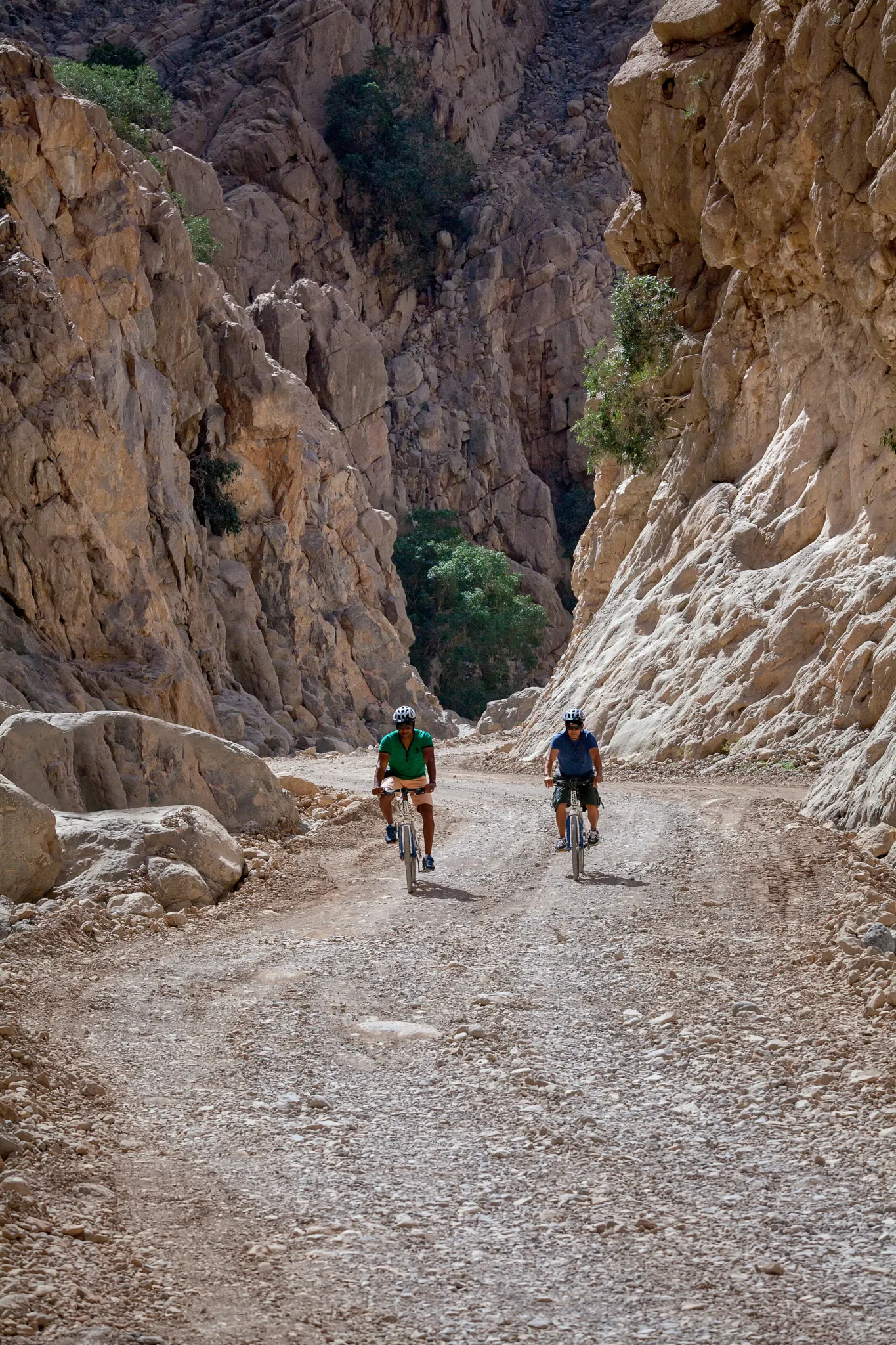 Vélo dans les montagnes d'Oman