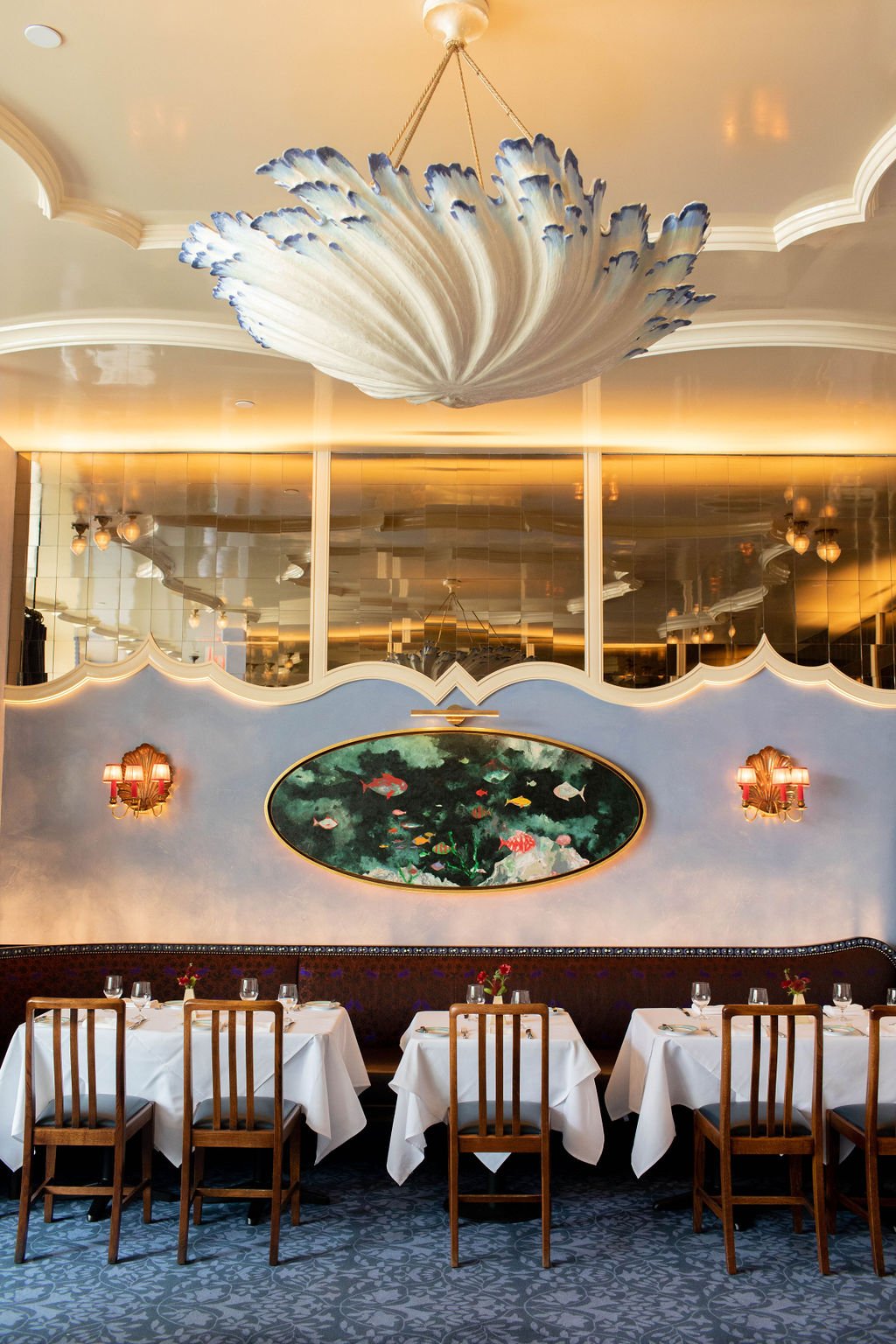 Salle de restaurant Nine Orchard New York