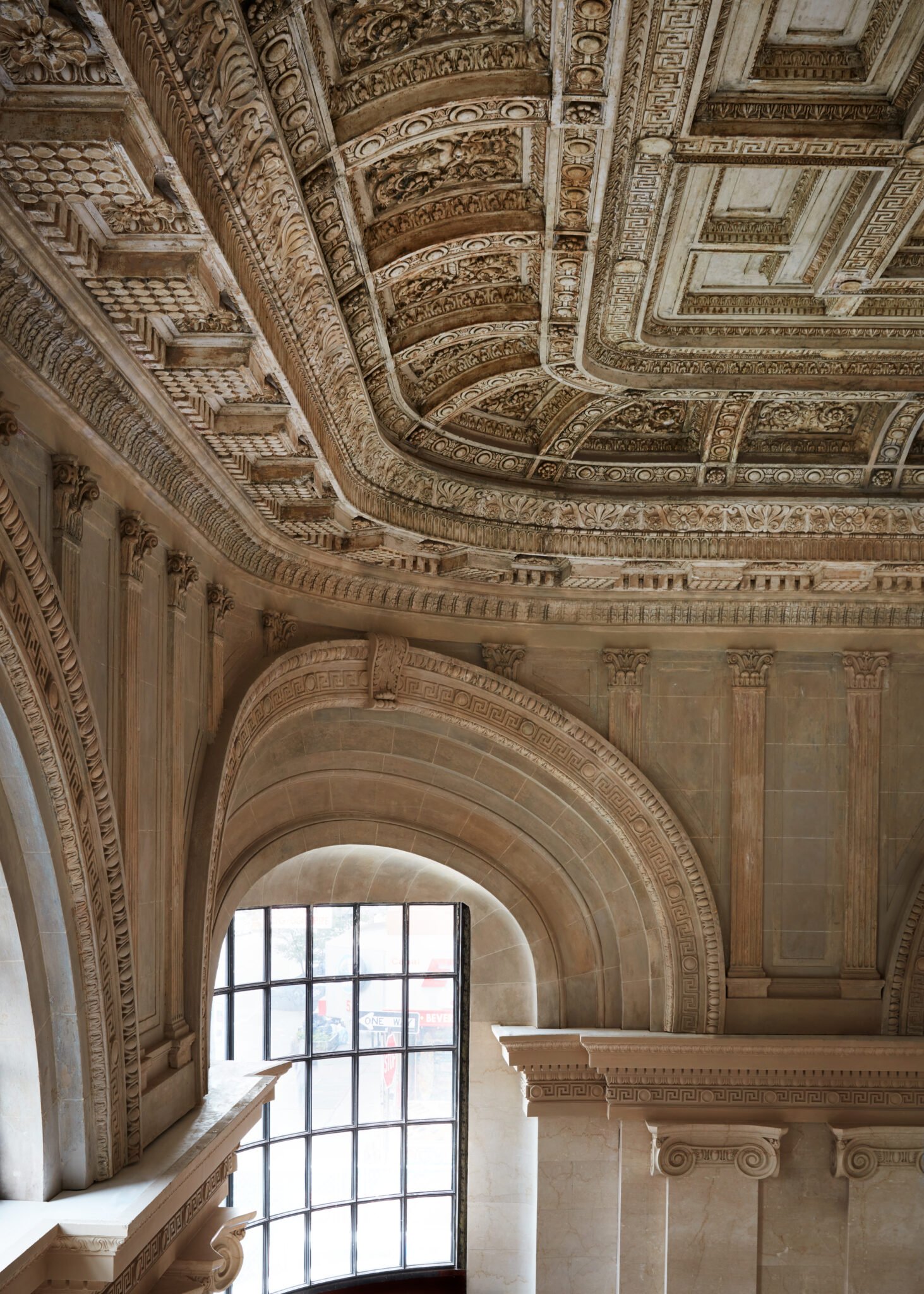 Plafond de l'hôtel Nine Orchard à New York.